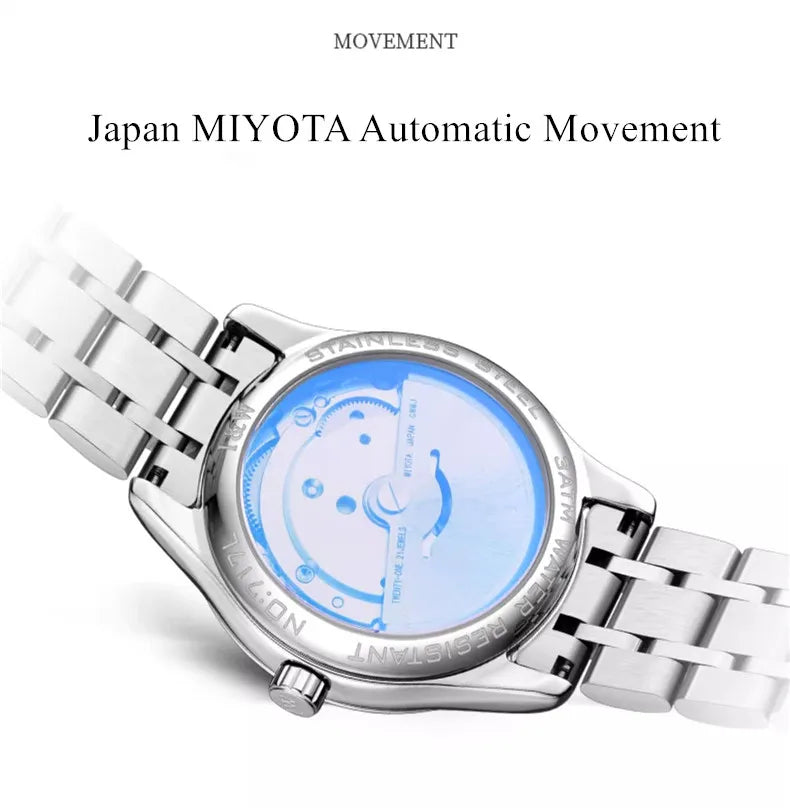 Switzerland Made Watch for Women CARNIVAL Brand Luxury Automatic Mechanical Watches Ladies Fashion Waterproof 2025 Reloj Mujer