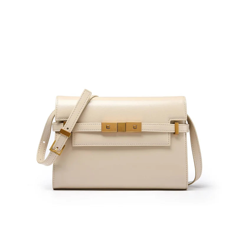 Designer luxury bag women's bag Premium vintage crossbody bag Casual commuter leather shoulder bag