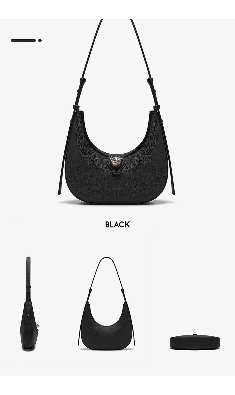 BAFELLI 2025 WOMEN'S BAG LUXURY BRAND GENUINE LEATHER CAT FASHION FEMALE TRENDING ORIGINAL PURSE DESIGNER LADY SHOULDER HANDBAGS