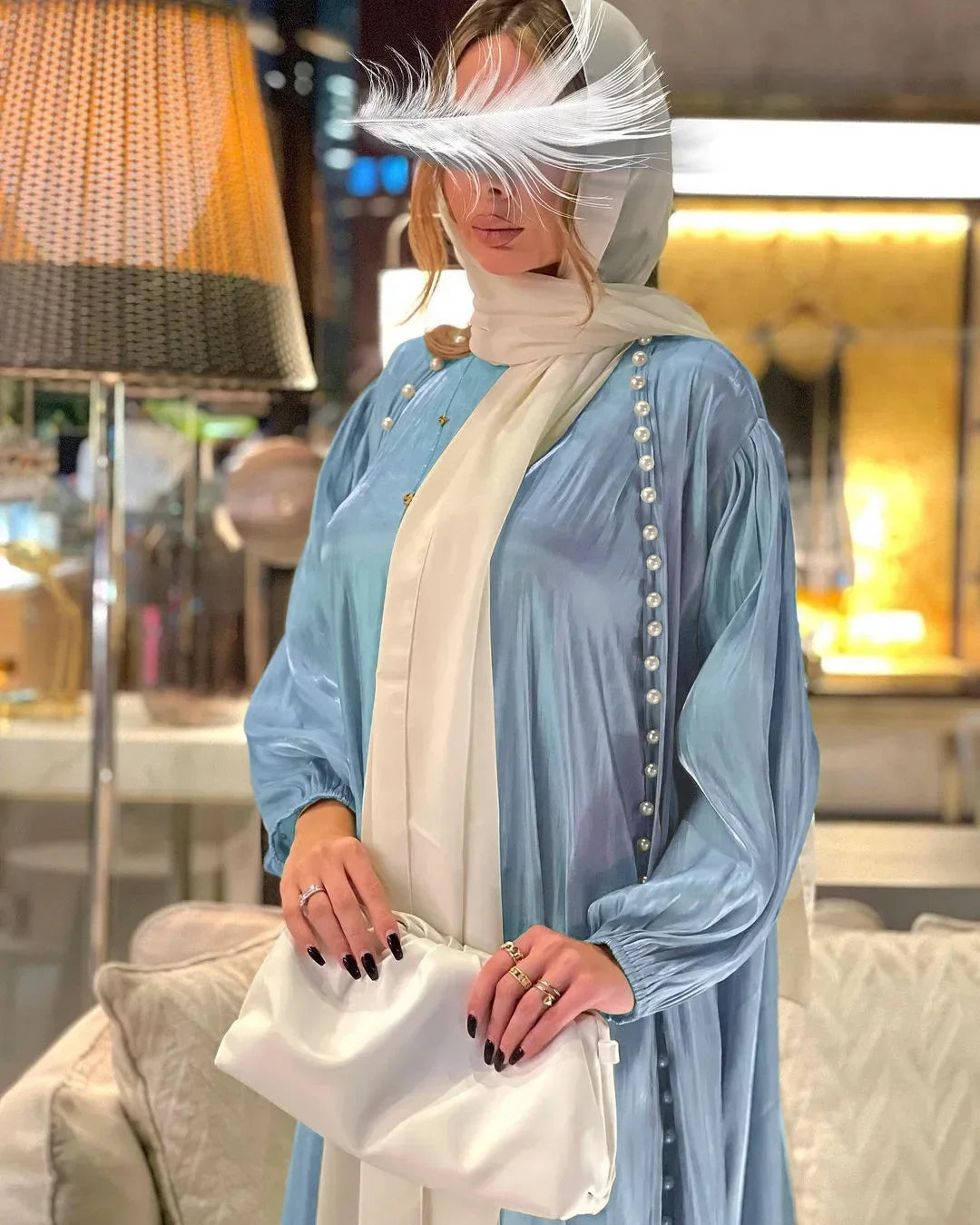 2025 Caftan Muslim Abaya Women Dress 2 Piece Set Abayas Gowns Dubai Arabic Silk Satin Kimono Cardigan Robe Outwear Autumn