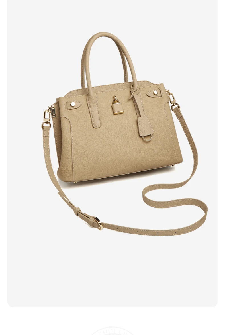 ZOOLER Real Soft Totes Genuine Leather Single Shoulder Bag Cow Skin Women  Milky Purses Quality Handbag Female#HY553