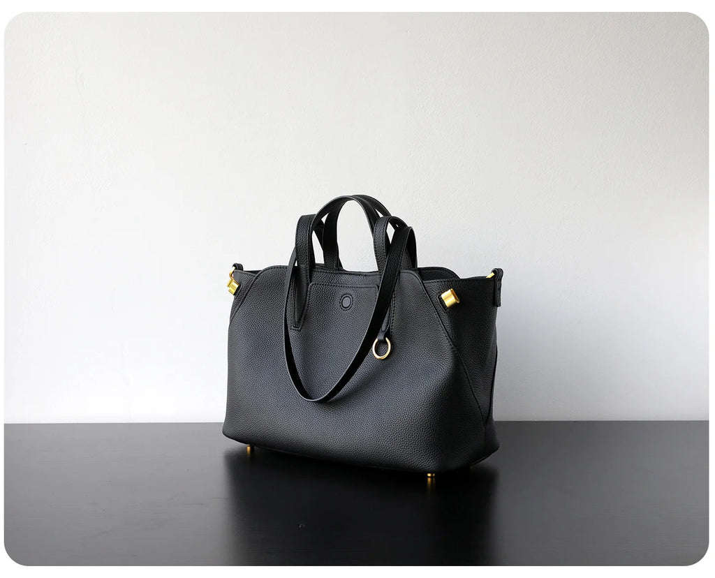 Motingsome Luxury Designer Bags Women Genuine Leather Handbag Fashionable Lady Large Capacity Tote Niche First-layer Cowhide Bag