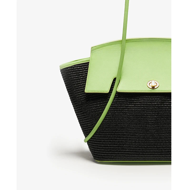 BAFELLI 2025 NEW WOMEN'S CASUAL TOTE BEACH BAG LARGE TRAVEL PURSE LUXURY DESIGNER BRAND GENUINE LEATHER FEMALE BAGS