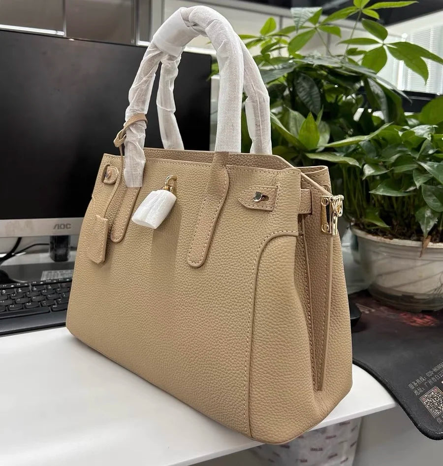 ZOOLER Real Soft Totes Genuine Leather Single Shoulder Bag Cow Skin Women  Milky Purses Quality Handbag Female#HY553