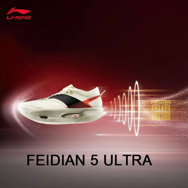 LI-NING FEIDIAN 5 ULTRA unisex BOOM FIBER Running Shoes shock-absorbing rebound racing shoes ARMV005