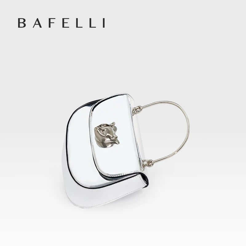 BAFELLI 2025 NEW WOMEN'S HANDBAG CAT EVENING PURSE LUXURY BRAND DESIGNER STYLE FASHION CASUAL CROSSBODAY LEATHER STYLISH