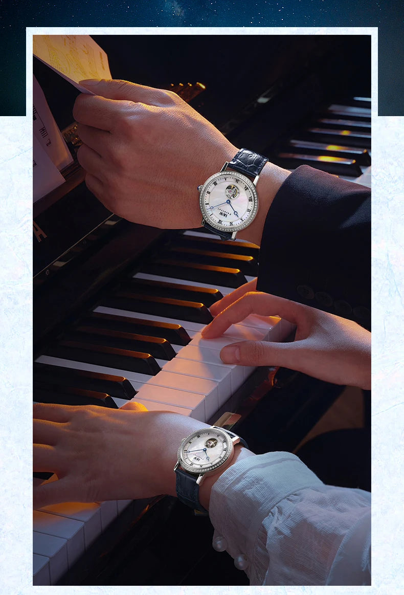 CARNIVAL Brand Luxury Mechanical Watch for Women Ladies Fashion Sapphire Automatic Movement Wristwatches Waterproof Reloj Mujer