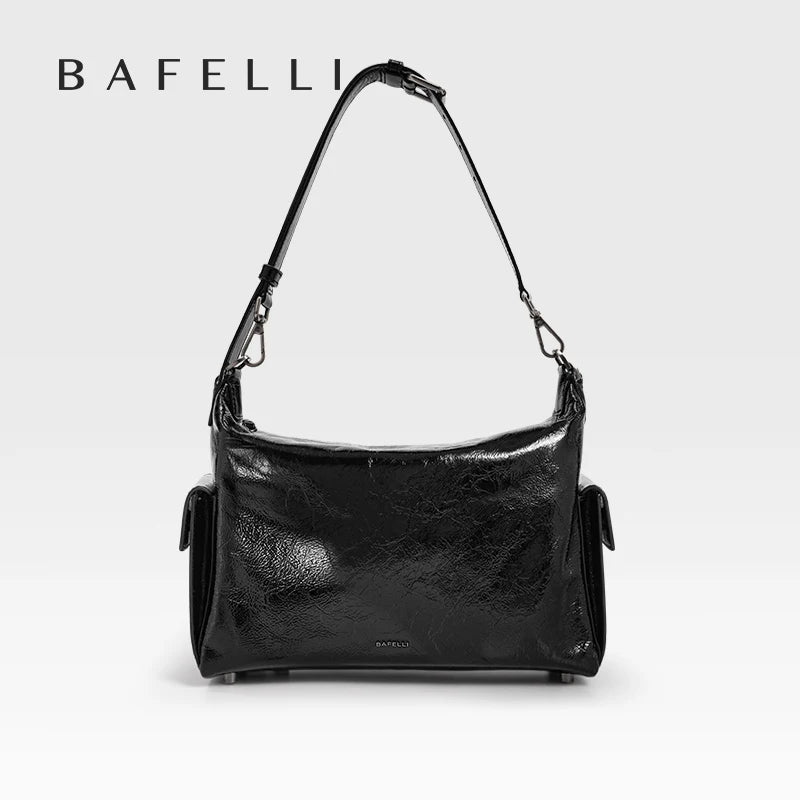 BAFELLI 2025 NEW WOMEN'S TOTE BAG UNISEX LARGE TRAVEL GENUINE LEATHER DESIGNER LUXURY BRAND CROSSBODY CASUAL BAGS FASHION