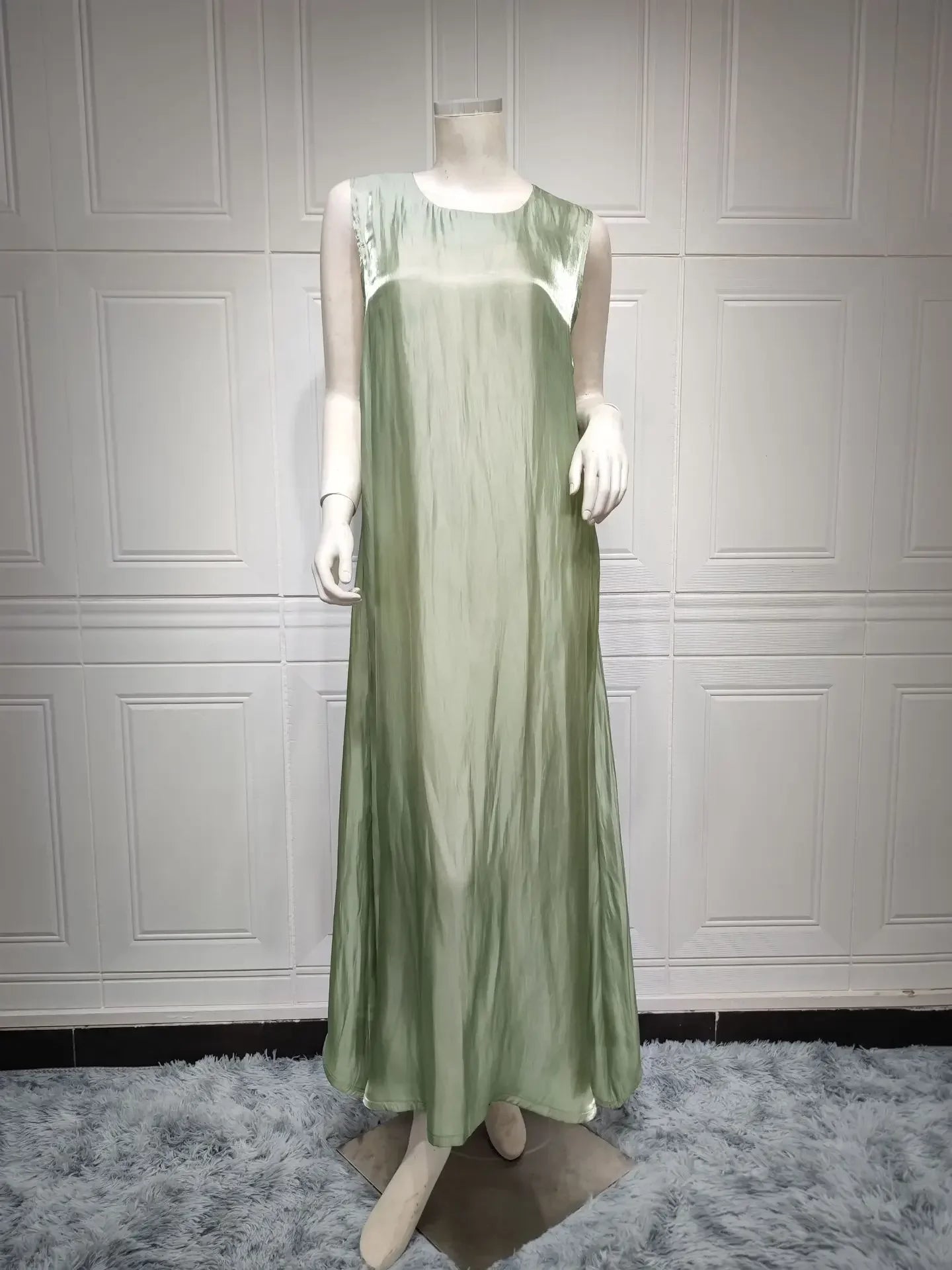 2025 Caftan Muslim Abaya Women Dress 2 Piece Set Abayas Gowns Dubai Arabic Silk Satin Kimono Cardigan Robe Outwear Autumn