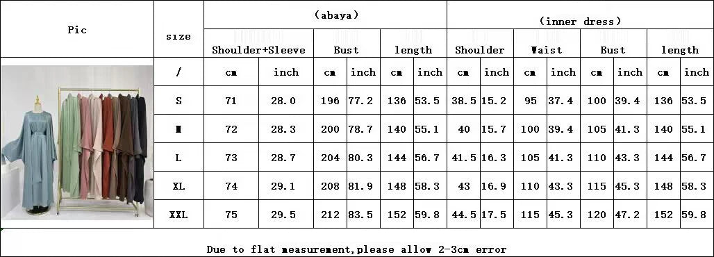 Ramadan Muslim Women 2 Piece Set Party Dresses Abaya Eid Jalabiya Sashes Morocco Dubai Kaftan Cardigan Robe Kimono Kebaya Caftan