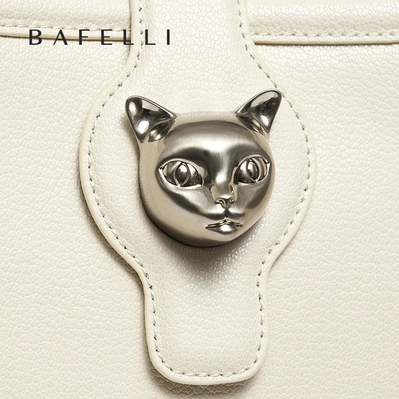 BAFELLI 2025 CAT LUXURY BRAND NEW WOMEN'S SHOULDER BAG TRENDING RETRO STYLE VINTAGE CROSSBODY PURSE UNISEX MESSENGER BAGS