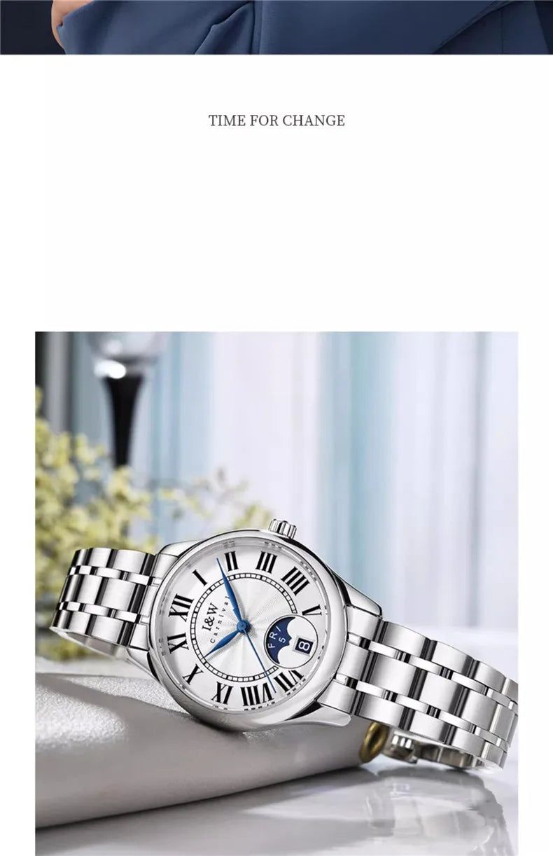 Switzerland Made Watch for Women CARNIVAL Brand Luxury Automatic Mechanical Watches Ladies Fashion Waterproof 2025 Reloj Mujer