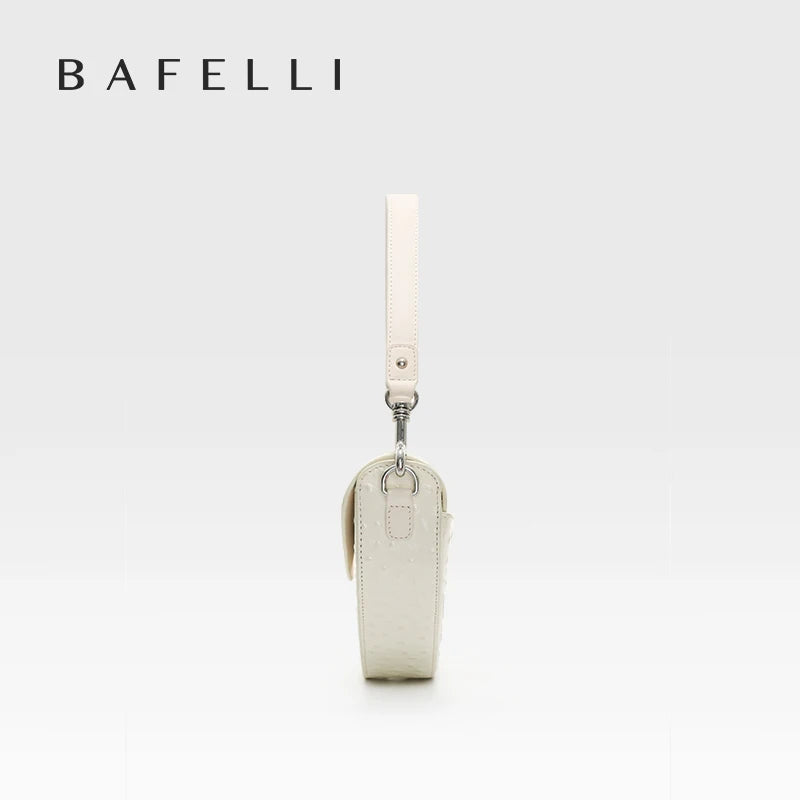 BAFELLI 2025 WOMEN'S NEW HANDBAG SADDLE ORIGINAL LUXURY DESIGNER BRAND EVENING BAGS SHOULDER FASHION FEMALE PURSE CROSSBODY