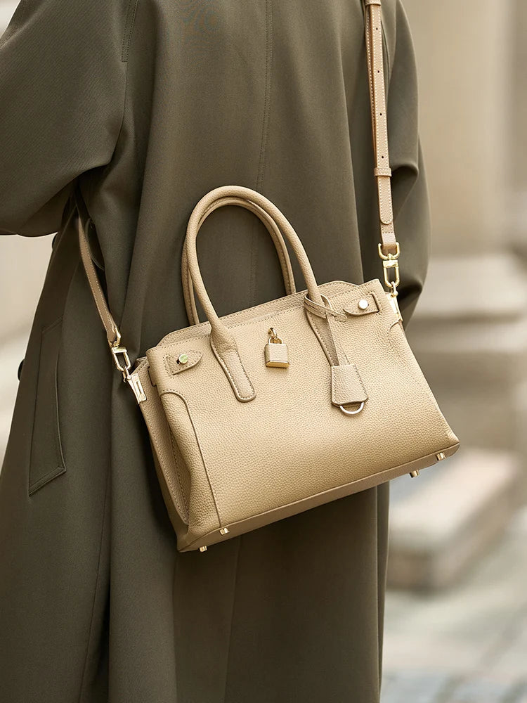 ZOOLER Real Soft Totes Genuine Leather Single Shoulder Bag Cow Skin Women  Milky Purses Quality Handbag Female#HY553