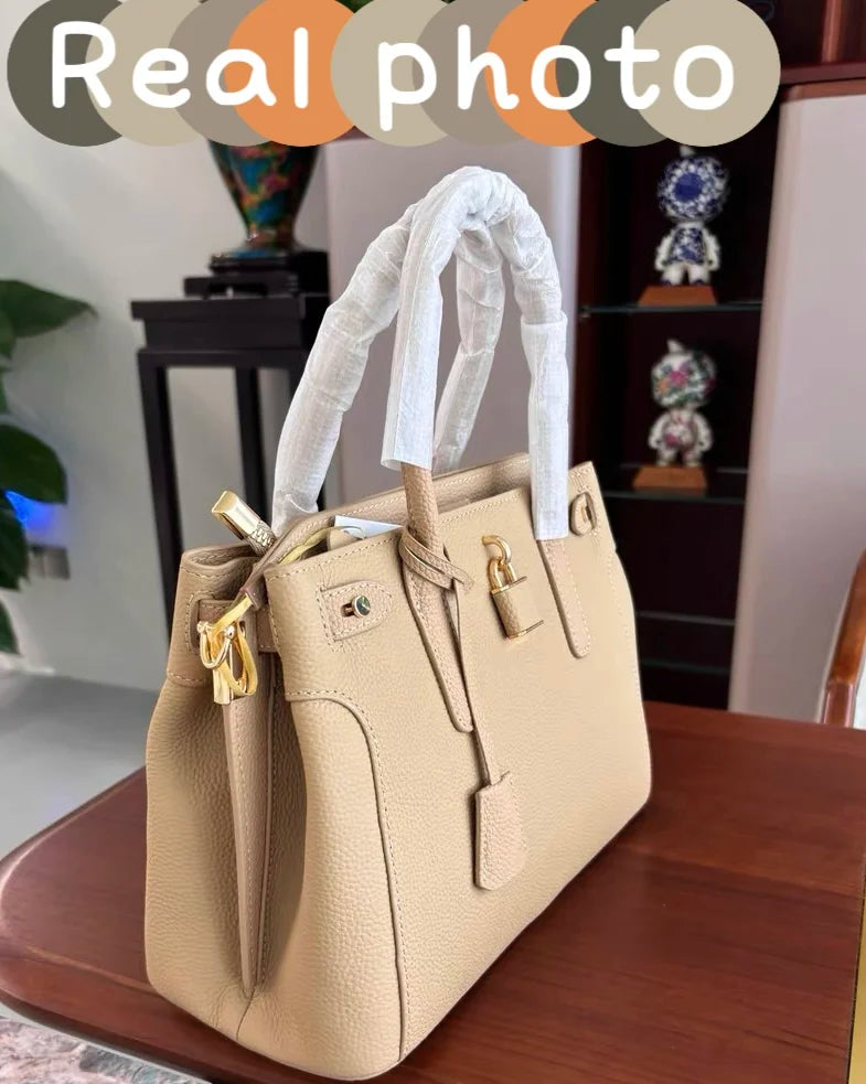ZOOLER Real Soft Totes Genuine Leather Single Shoulder Bag Cow Skin Women  Milky Purses Quality Handbag Female#HY553