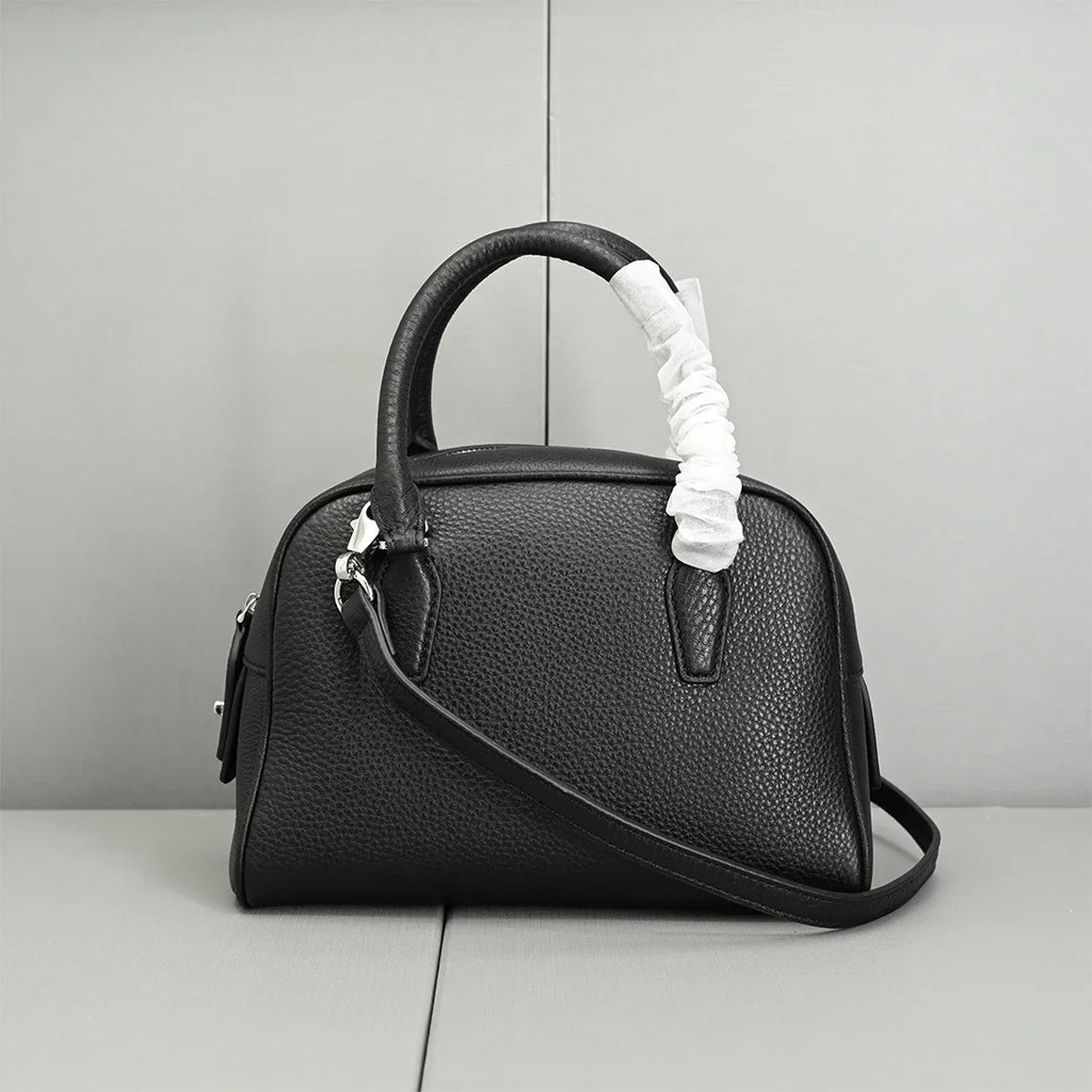 26cm Genuine Leather Handbag With Top Layer Cowhide New Women Shoulder Crossbody Bag Versatile Commuting Soft Texture