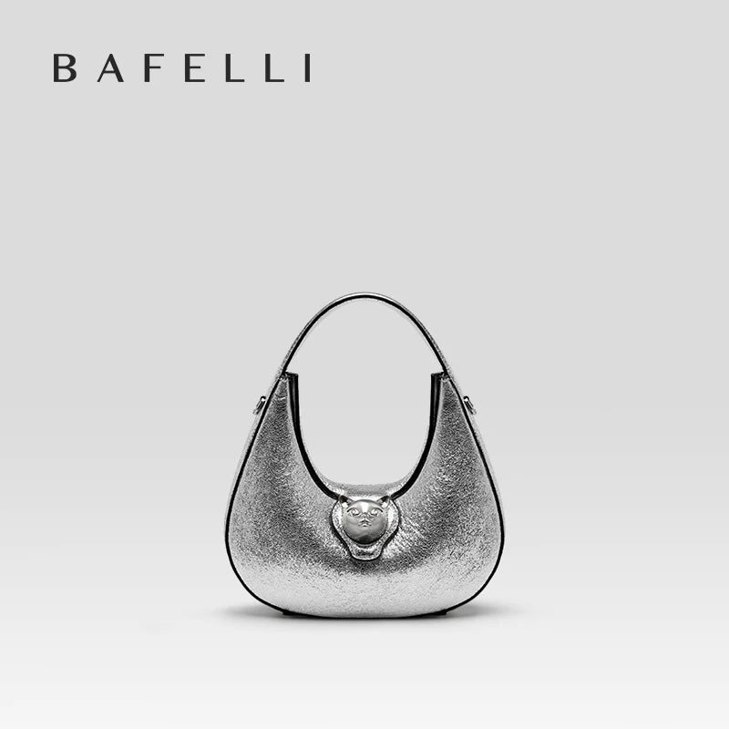 BAFELLI 2025 WOMEN'S BAG LUXURY BRAND GENUINE LEATHER CAT FASHION FEMALE TRENDING ORIGINAL PURSE DESIGNER LADY SHOULDER HANDBAGS