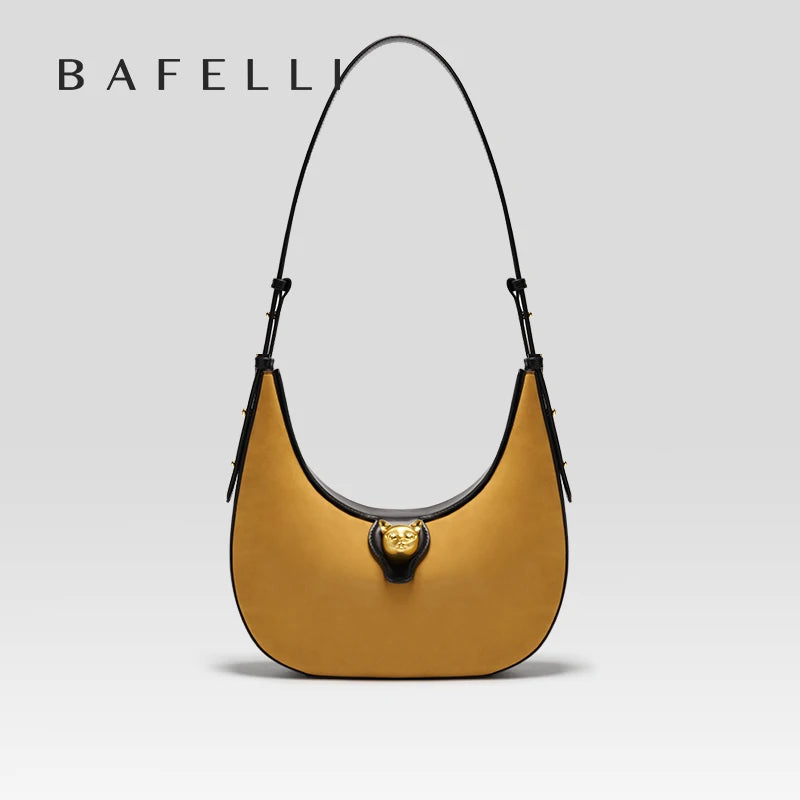 BAFELLI 2025 WOMEN'S BAG LUXURY BRAND GENUINE LEATHER CAT FASHION FEMALE TRENDING ORIGINAL PURSE DESIGNER LADY SHOULDER HANDBAGS