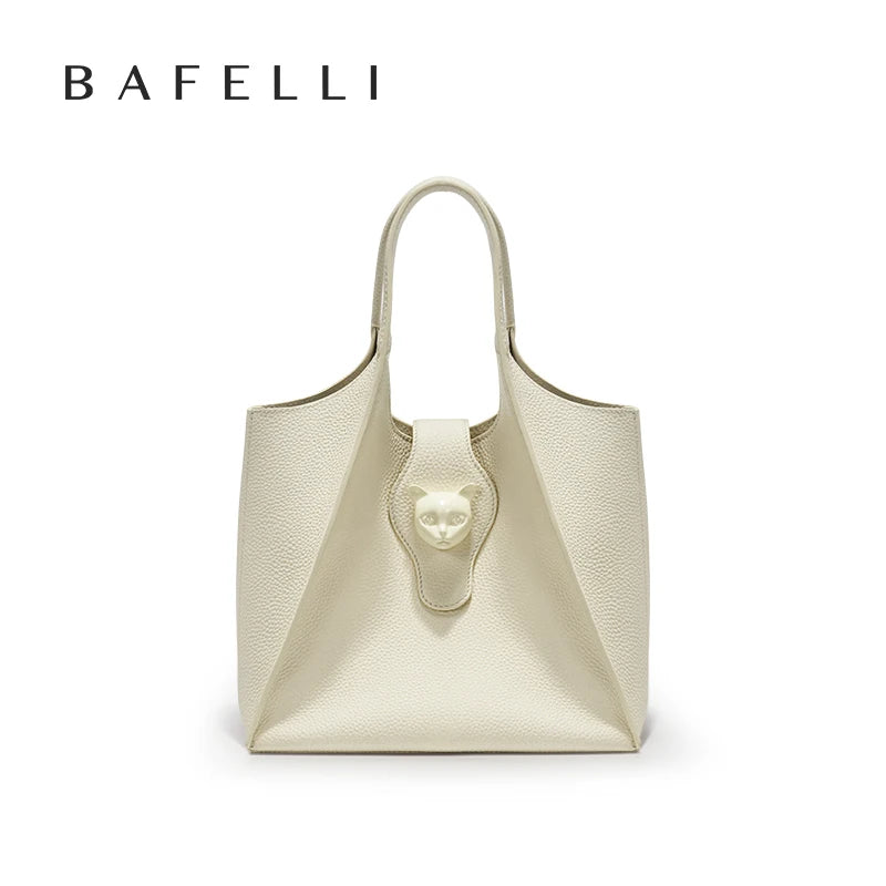 BAFELLI 2025 WOMEN'S HANDBAG TOTE TRAVEL BAGS GENUINE LEATHER CASUAL FASHION LUXURY BRAND UNISEX PURSE BUSINESS STYLISH DESIGNER