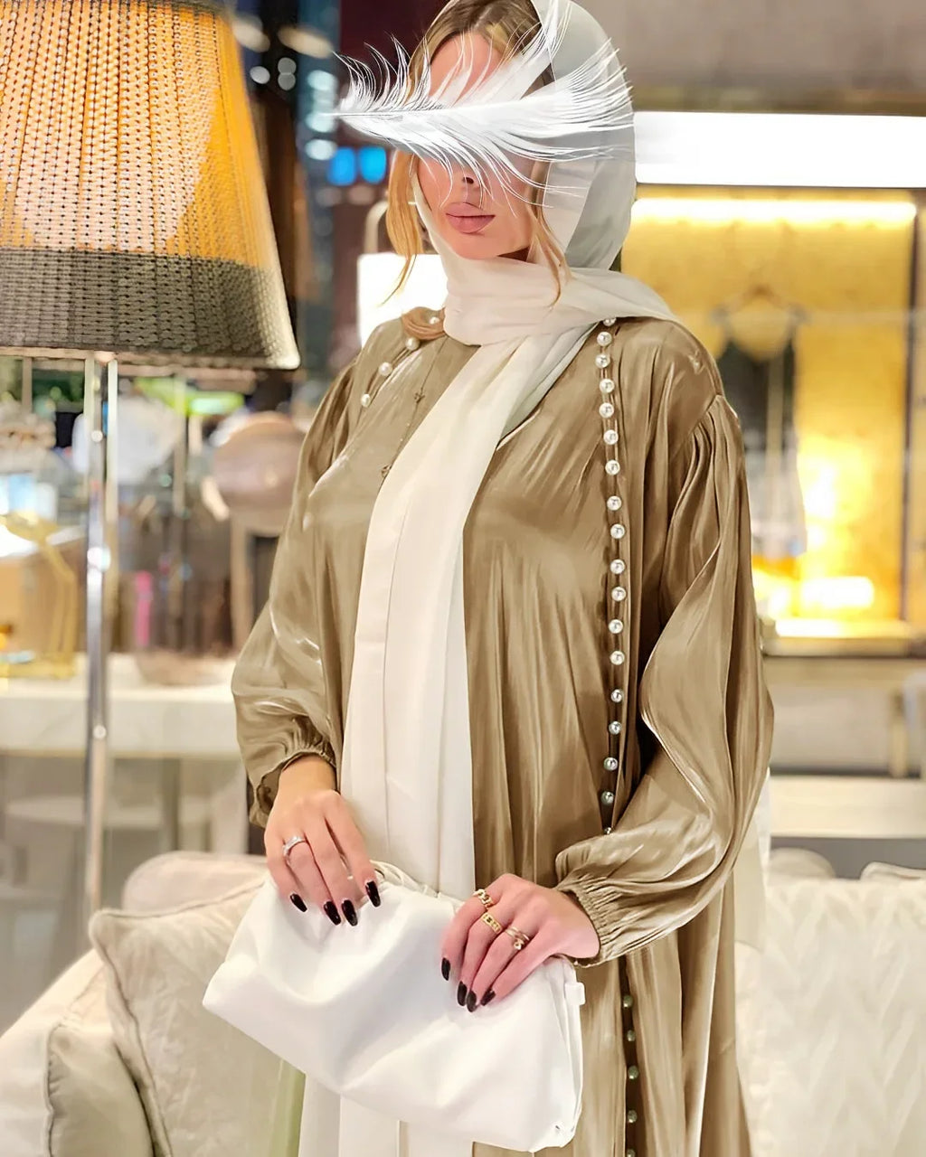 2025 Caftan Muslim Abaya Women Dress 2 Piece Set Abayas Gowns Dubai Arabic Silk Satin Kimono Cardigan Robe Outwear Autumn