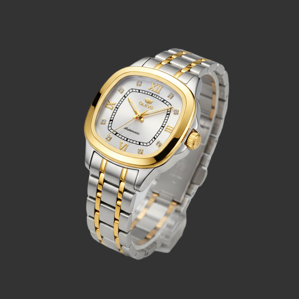 OLEVS 9810 Ladies Watch Luxury Automatic Mechanical Watch Waterproof Luminous Date Watch For Women Bracelet Set Original Reloj