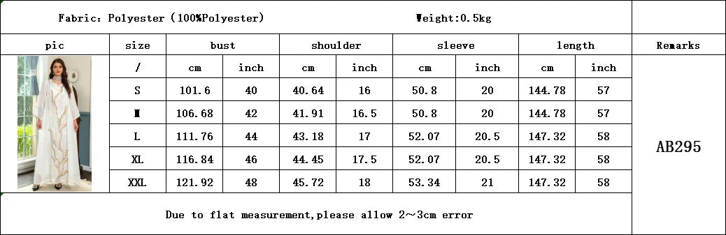 Middle East New White Mesh Bead Embroidery Muslim Dress Dubai Saudi Arabia Light Luxury Temperament Robe