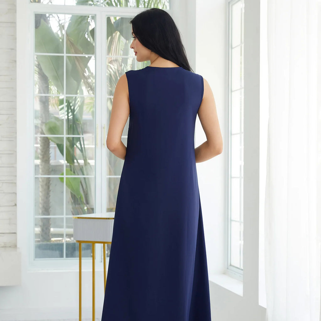 Muslim Set Luxury Embroidered Maxi Abaya Sets Muslim Women Elegant Evening Wedding Party Prom Gowns with Golden Sequins Suit