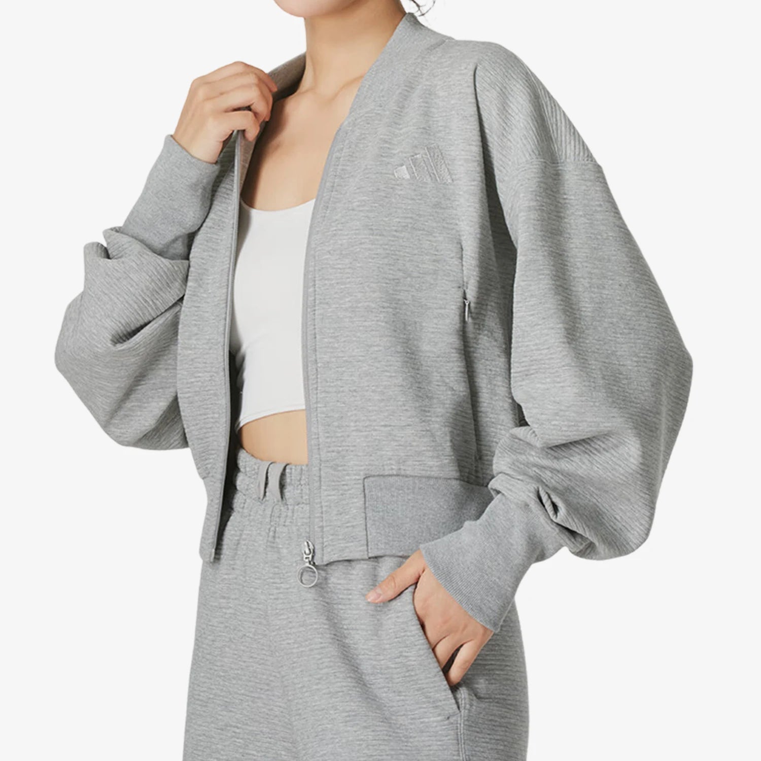 Adidas genuine Autumn New Women's Stand-up Collar Casual Sports Jacket IY6833