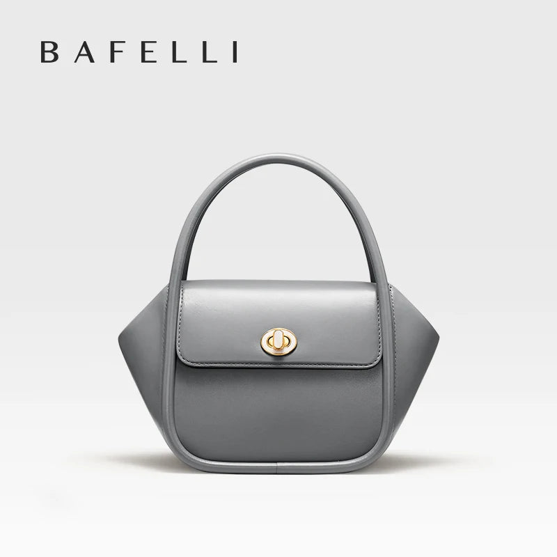 BAFELLI NEW 2025 WOMEN'S HANDBAG WINTER WOOL FASHION BENTO EVENING LEATHER ORIGINAL STYLE LUXURY BRAND PURSE SHOULDER CASUAL