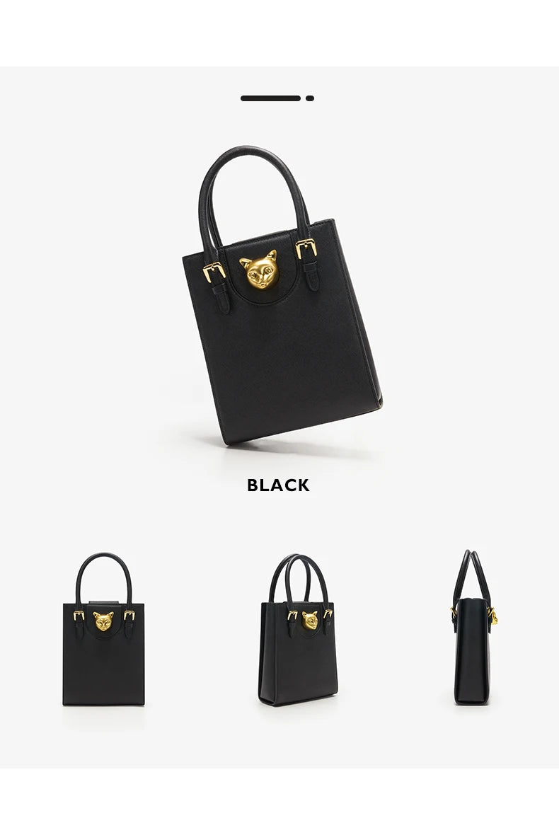 BAFELLI 2025 NEW WOMEN'S HANDBAG CAT LUXURY BRAND DESIGNER ORIGINAL STYLE TRENDING SHOULDER CASUAL BAGS MINI TOTE CROSSBODY