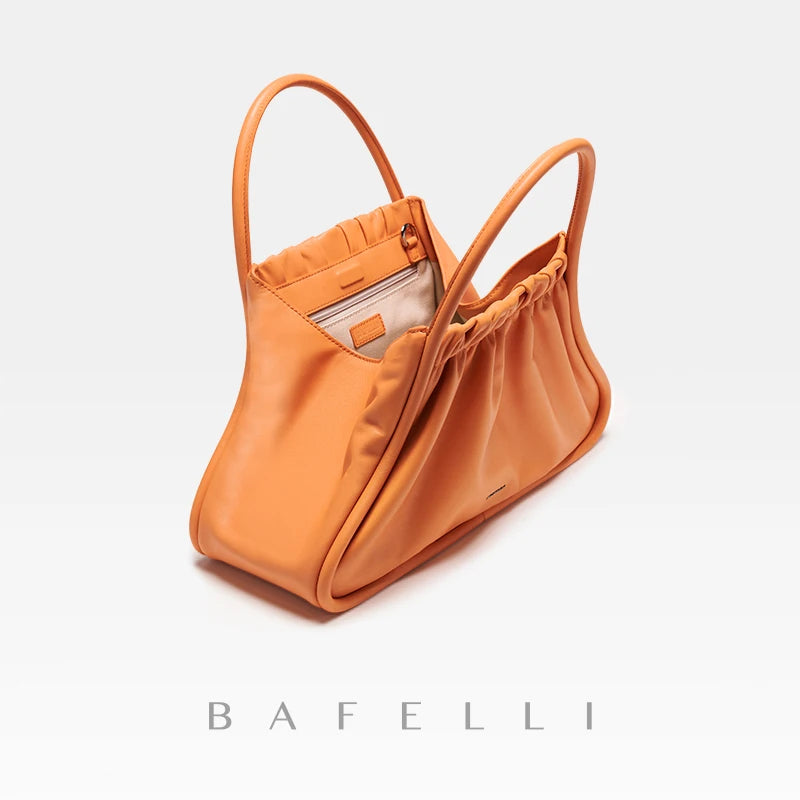 BAFELLI 2025 NEW WOMEN'S BAG STYLE GENUINE LEATHER PURSE LUXURY BRAND DESIGNER SHOULDER HANDBAGS QUALITY ORIGINAL TOTE