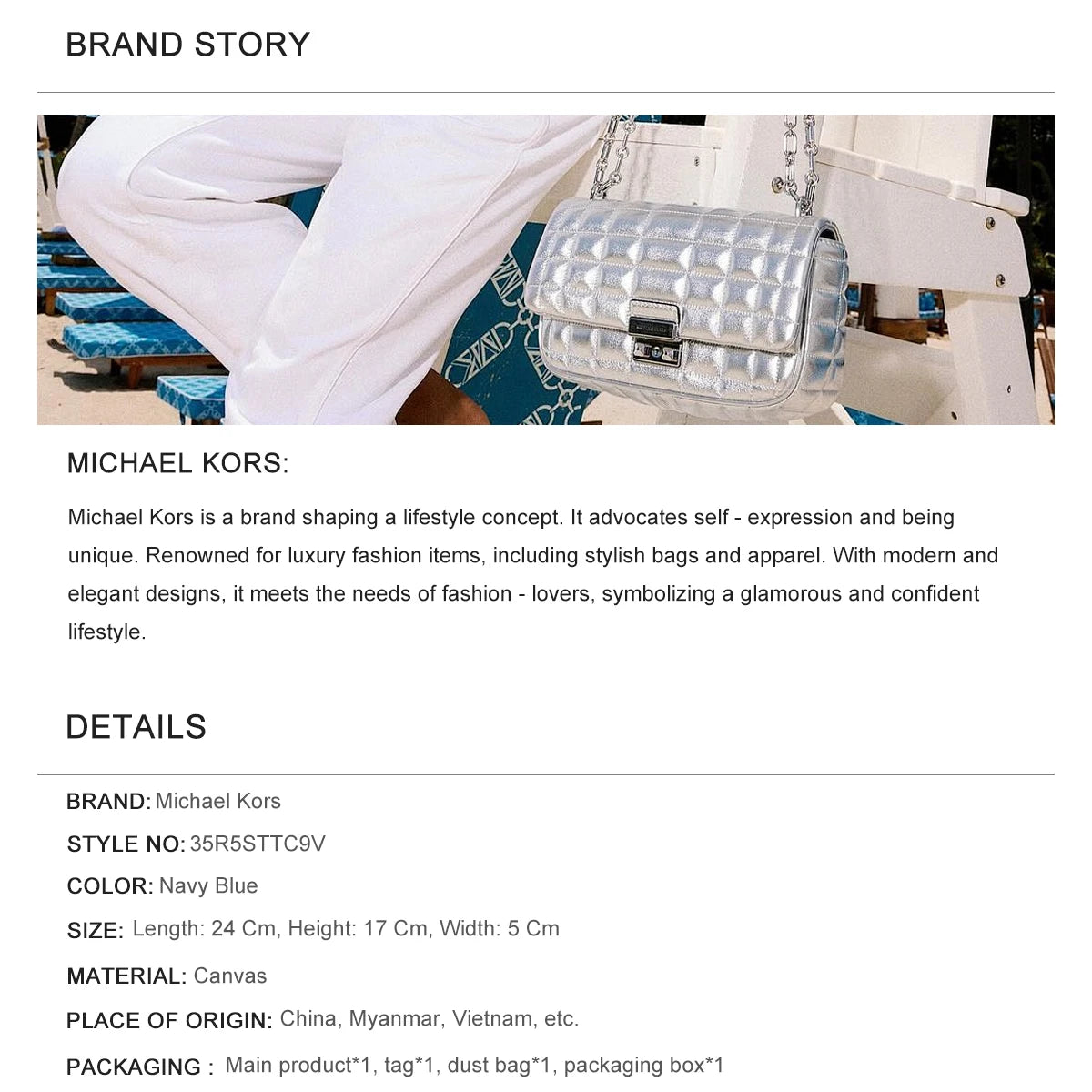 Michael Kors Jet Set Women'S Crossbody Bag