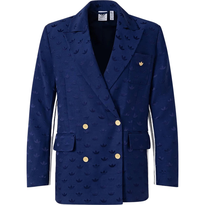 Adidas genuine clover women's casual and fashionable sports suit jacket IX0935