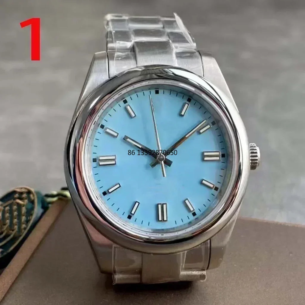 Customized Luxury Automatic Watch for Men Mechanical Watches Black Blue Luminous Women Stainless Steel  Sapphire Free shipping