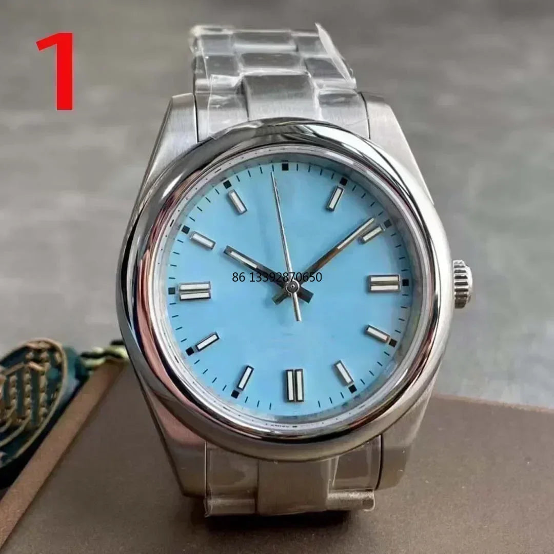 Customized Luxury Automatic Watch for Men Mechanical Watches Black Blue Luminous Women Stainless Steel  Sapphire Free shipping