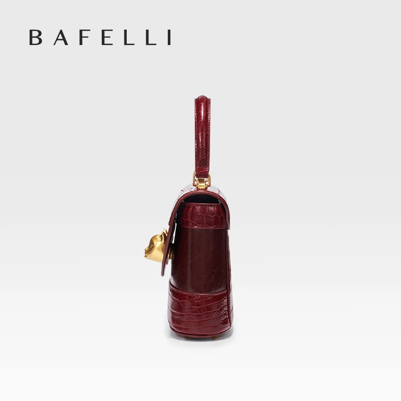 BAFELLI HANDBAG 2025 WOMEN'S NEW LEATHER PURSE EVENING DESIGNER BUCKET CAT LUXURY BRAND FASHION BUSINESS CASUAL BAGS
