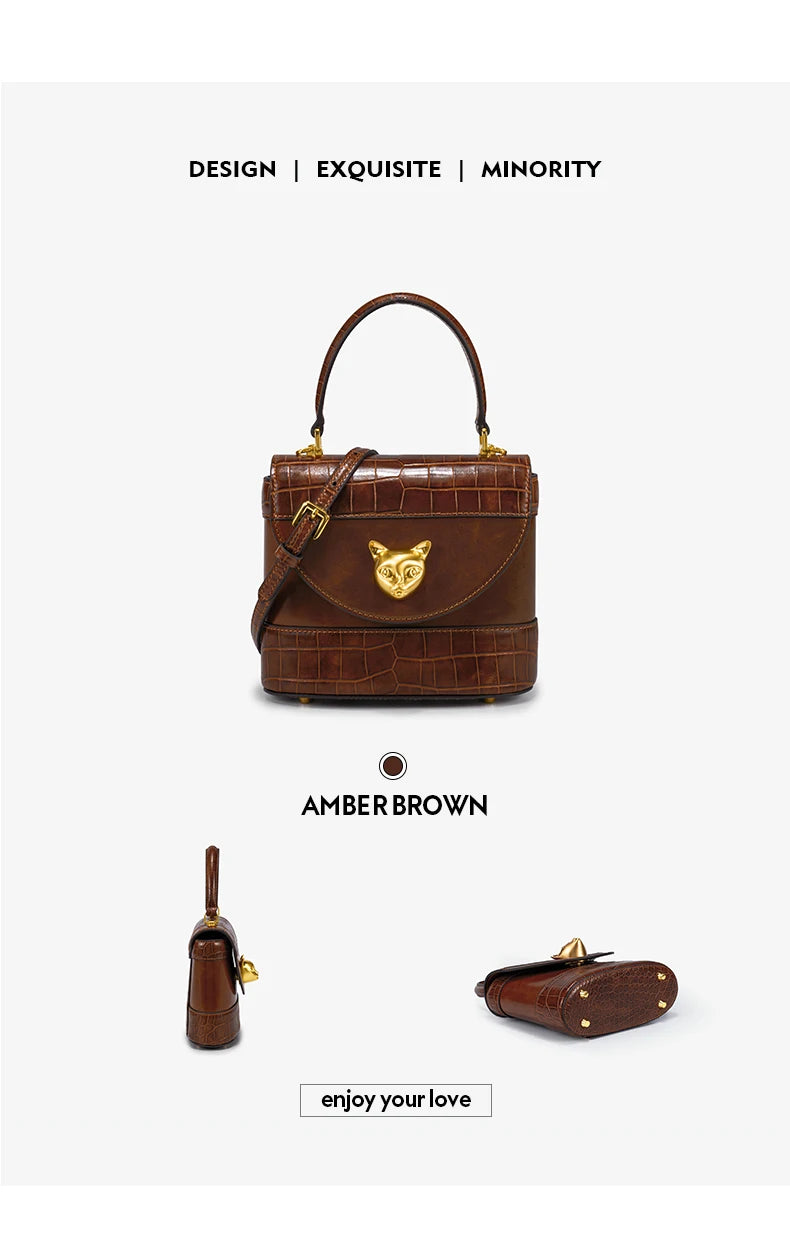 BAFELLI HANDBAG 2025 WOMEN'S NEW LEATHER PURSE EVENING DESIGNER BUCKET CAT LUXURY BRAND FASHION BUSINESS CASUAL BAGS