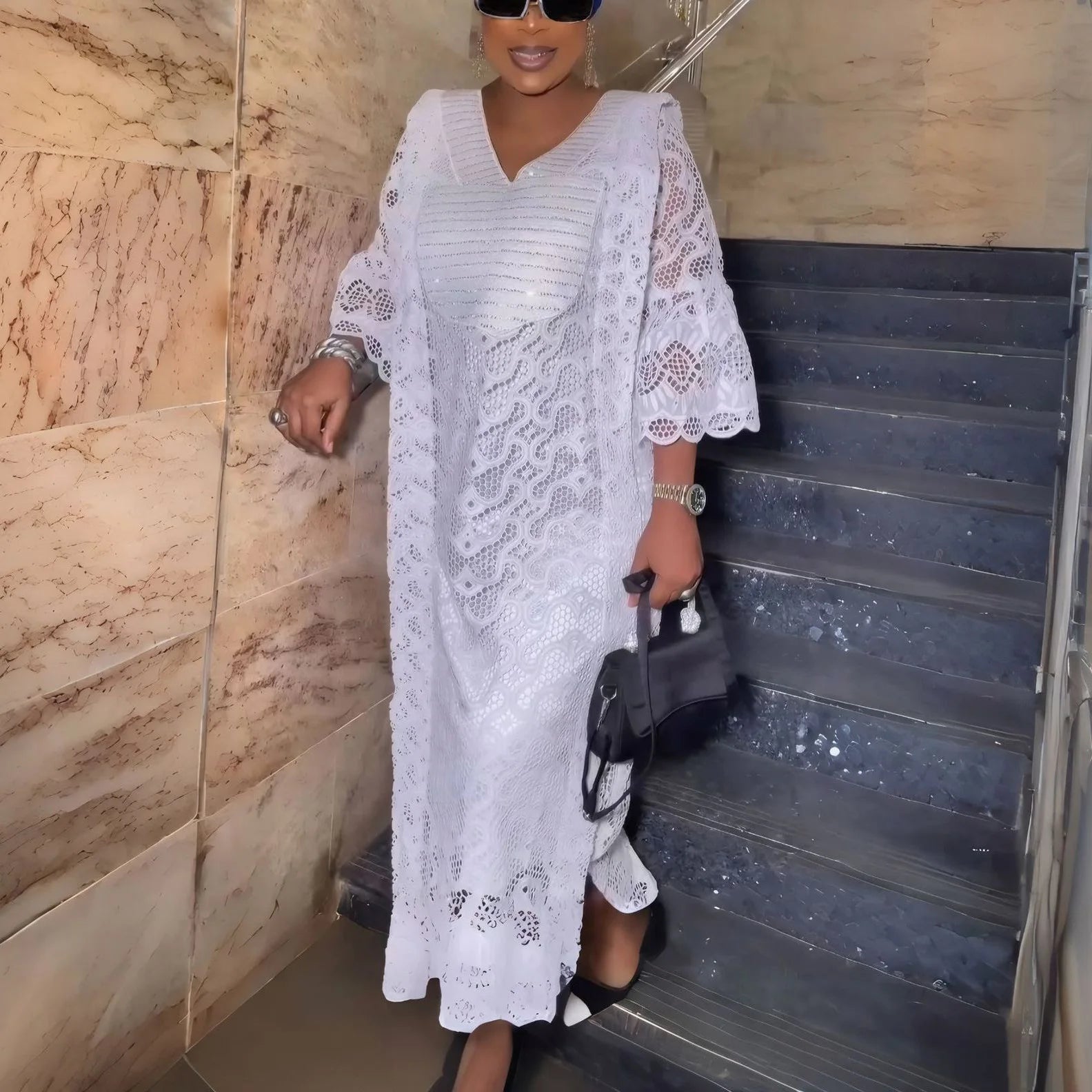 Elegant African Dresses for Woman 2025 New Muslim Fashion Boubou Abayas Robe Dashiki Ankara Outfits Gowns Kaftan Dress Maxi Hot