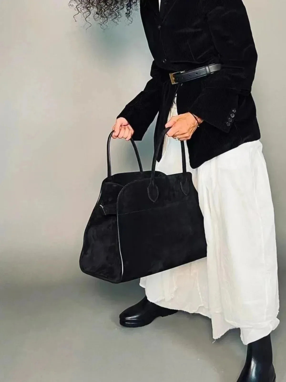 2025SSS Margaux 10/12/15 High Quality Tote Bag Fashion Large Capacity Casual Shoulder Bag Commute Suede Handbag