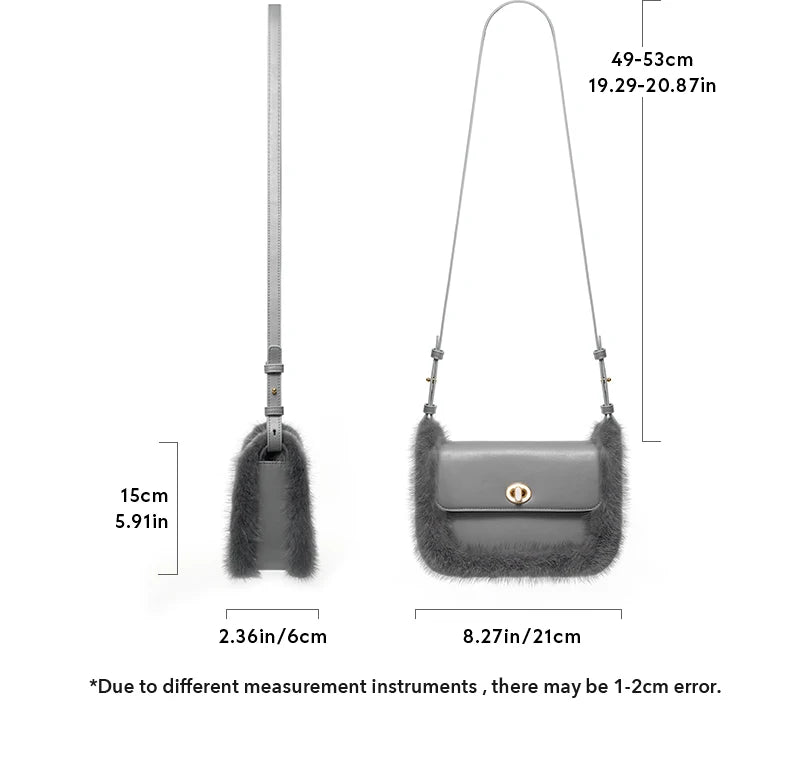 BAFELLI 2025 NEW WOMEN'S BAGS FASHION TRENDING FUR GENUINE LEATHER LUXURY BRAND ORIGINAL DESIGNER CROSSBODY SHOULDER PURSE