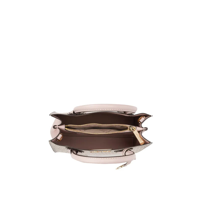 Michael Kors Mercer Medium Pvc Presbytery With Leather Crossbody Handbag For Women