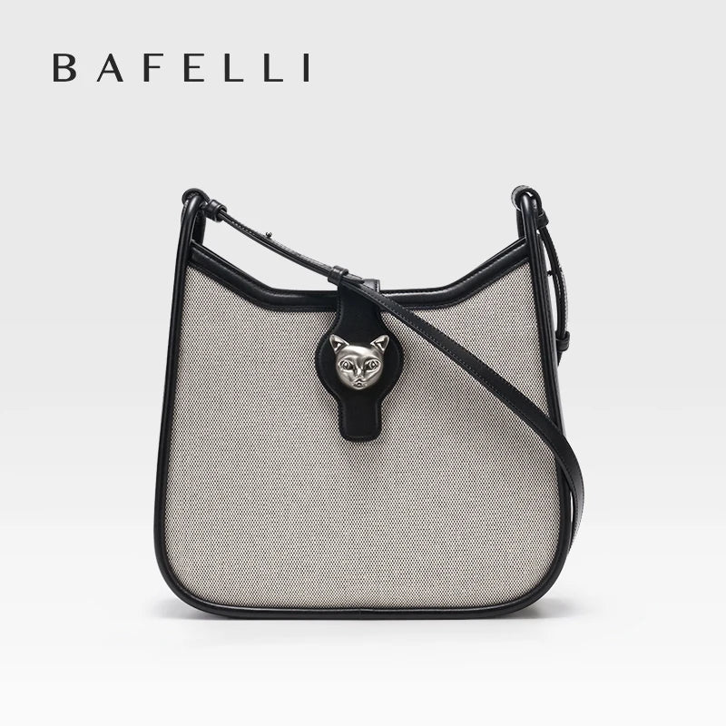 BAFELLI 2025 CAT LUXURY BRAND NEW WOMEN'S SHOULDER BAG TRENDING RETRO STYLE VINTAGE CROSSBODY PURSE UNISEX MESSENGER BAGS