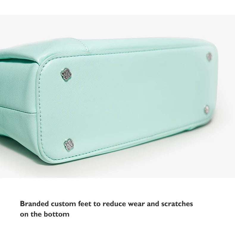 BAFELLI 2025 NEW WOMEN'S BAG LEATHER CASUAL BUCKET HANDBAGS FOR FEMALE TREND FASHION SHOPPER PURSE LUXURY BRAND SHOULDER