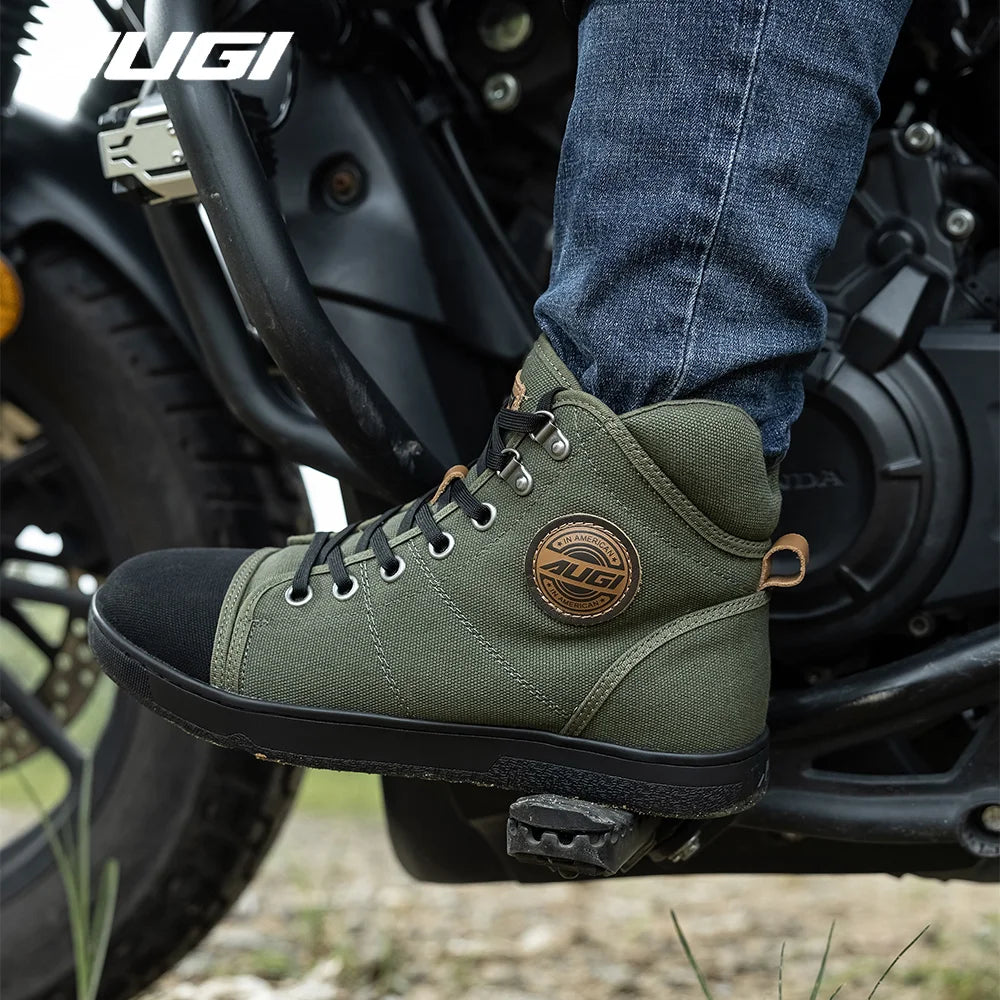Breathable Motorcycle Boots Men Women Biker Shoes Casual Men's Sneakers Microfiber Motocross Shoes Motorbike Protective Boots