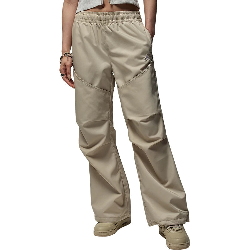 Nike Genuine 2025 Jordan Women's Woven Straight-leg Sports Pants HF9466-206