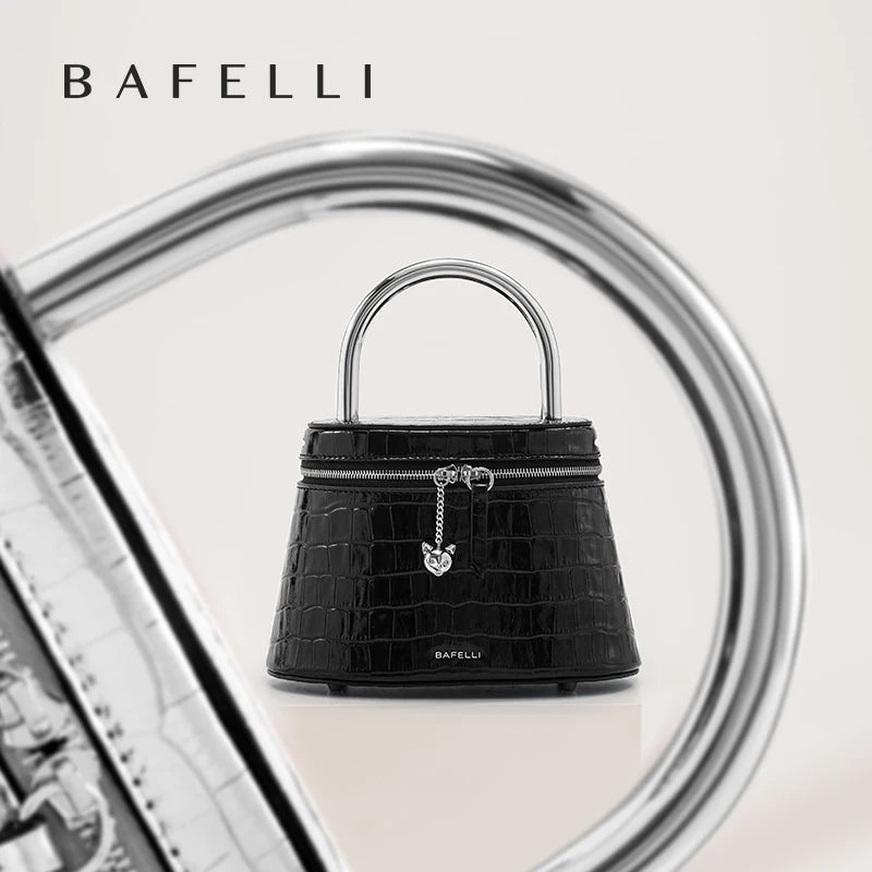 BAFELLI 2025 WOMEN'S NEW EVENING PARTY HANDBAG ORIGINAL DESIGNER FASHION LUXURY BRAND GENUINE LEATHER BAGS CROSSBODY PURSE