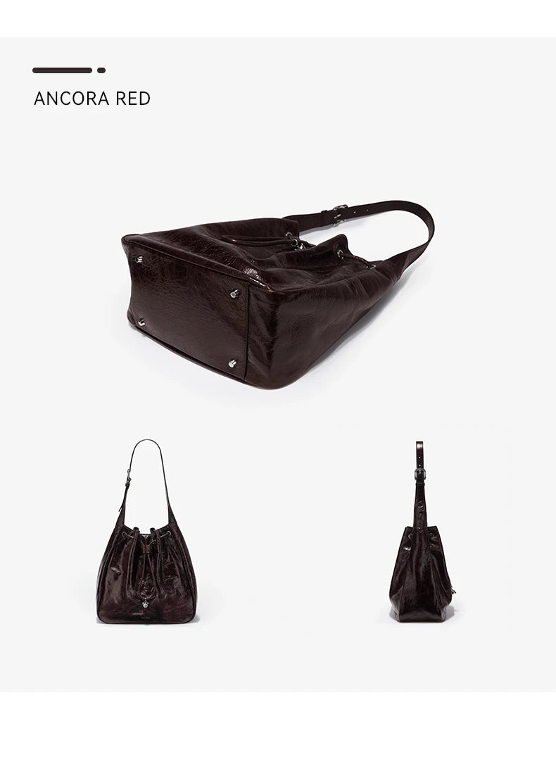 BAFELLI WOMEN'S NEW BAGS LUXURY FASHION LEATHER HANDBAGS STYLISH 2025 HIGH QUALITY DESIGNER BRAND CAPACITY LADIES SHOULDER PURSE