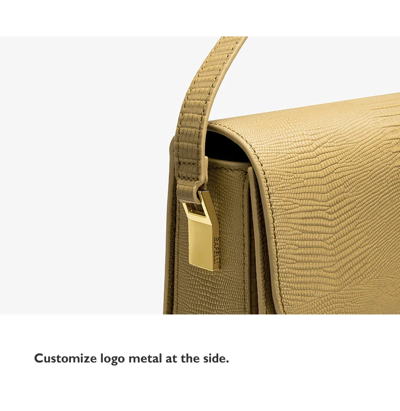 BAFELLI 2025 NEW TREND BOXY MESSAGE BAG LEATHER CAT WOMEN'S CROSSBODY FEMALE SHOULDER PURSE STYLISH FASHION LUXURY DESIGNER