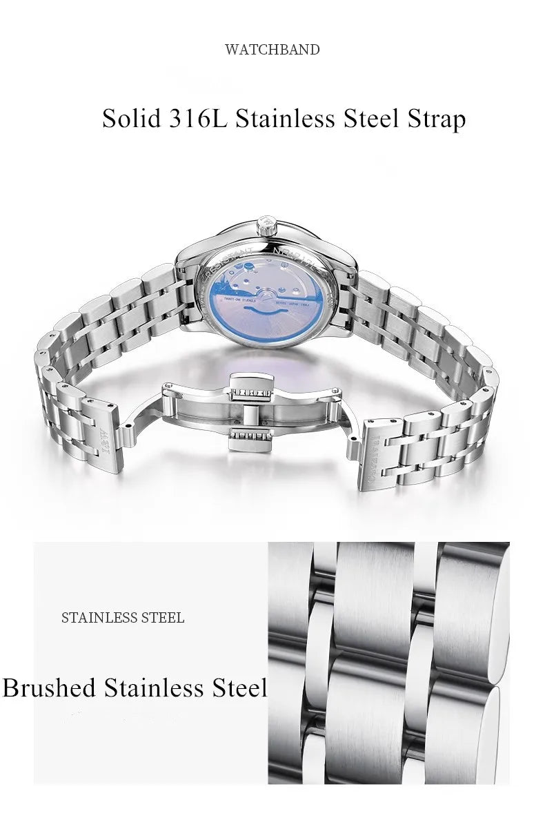 Switzerland Made Watch for Women CARNIVAL Brand Luxury Automatic Mechanical Watches Ladies Fashion Waterproof 2025 Reloj Mujer