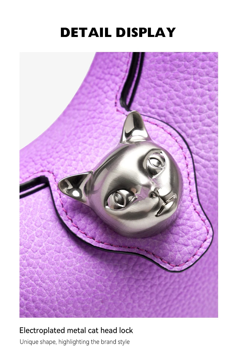 BAFELLI 2025 WOMEN'S BAG LUXURY BRAND GENUINE LEATHER CAT FASHION FEMALE TRENDING ORIGINAL PURSE DESIGNER LADY SHOULDER HANDBAGS